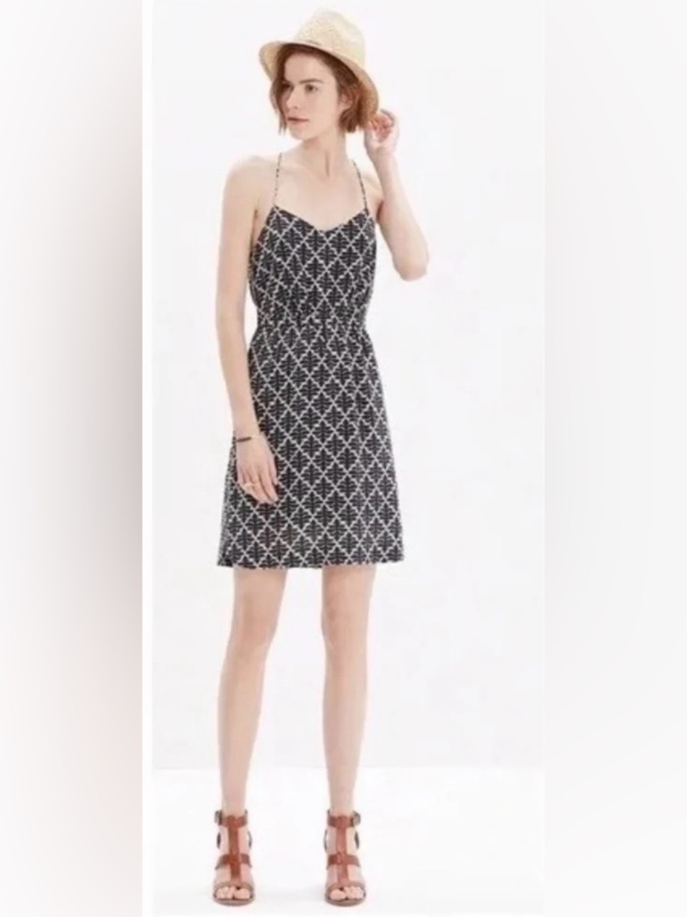 MADEWELL Silk Daylight Dress‎ in Ikat Bloom